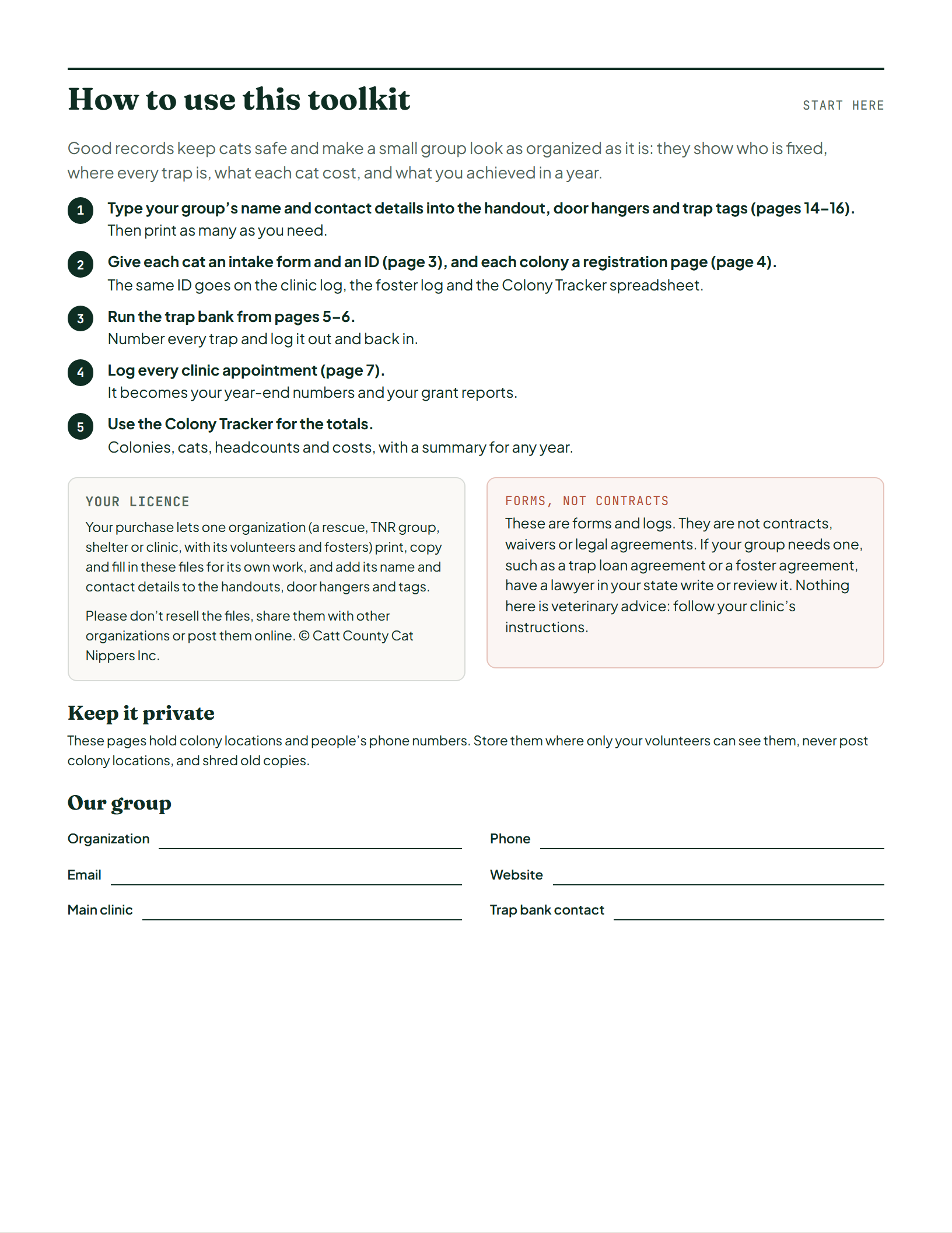 Page 2 of Rescue & TNR Group Toolkit